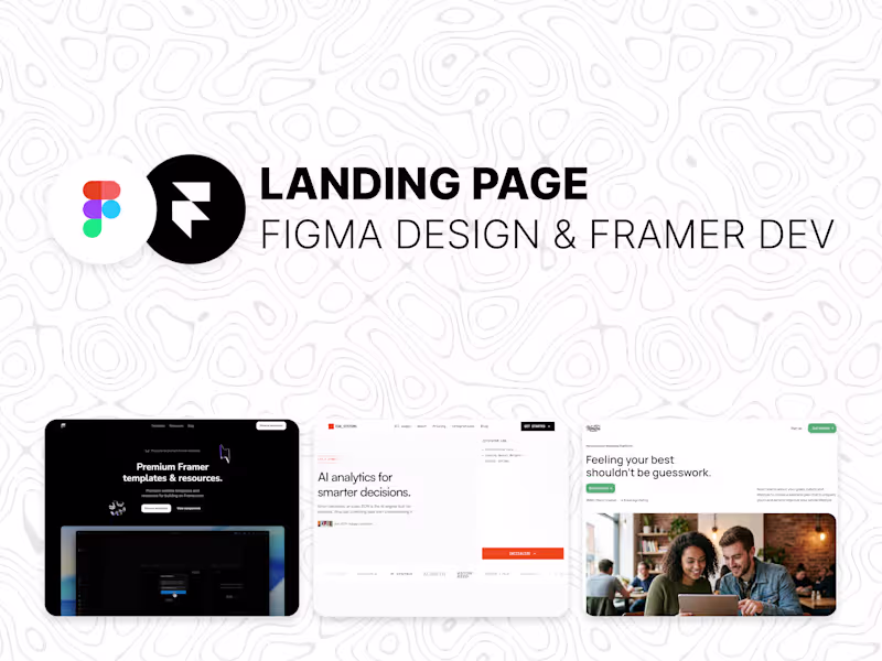 Cover image for Figma Design & Framer Development - Landing Page