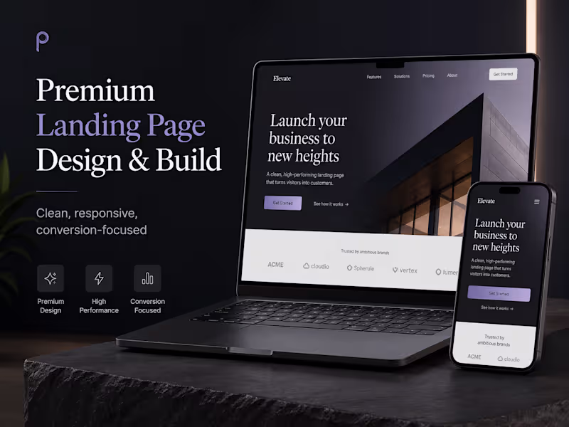 Cover image for Premium Landing Page Design & Build