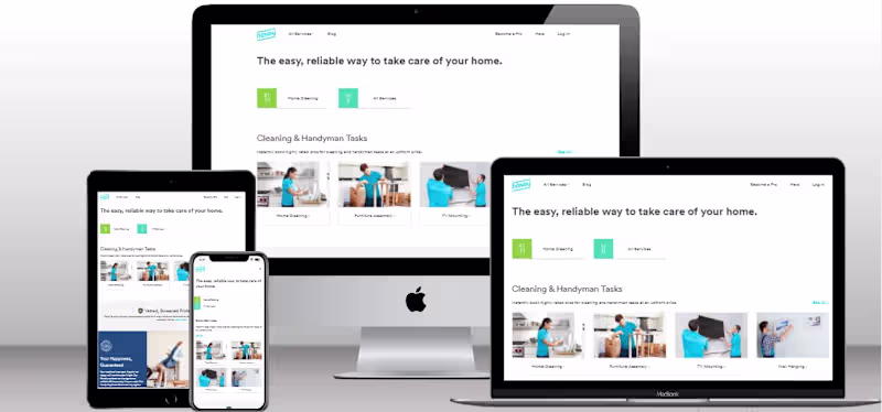 Cover image for Cleaning Website Mockup – Fully Responsive Design