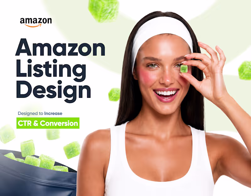 Cover image for Amazon Premium Listing Images for Creatine Gummies / A+ Images