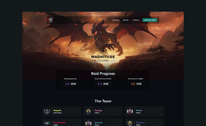 Cover image for E-Sports Website & Brand