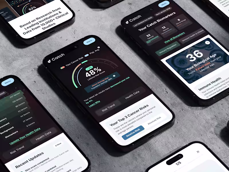 Cover image for Catch - AI Healthcare Platform - End-to-end Product Design