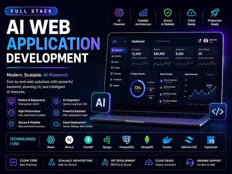 Cover image for Full Stack AI Web Application Development