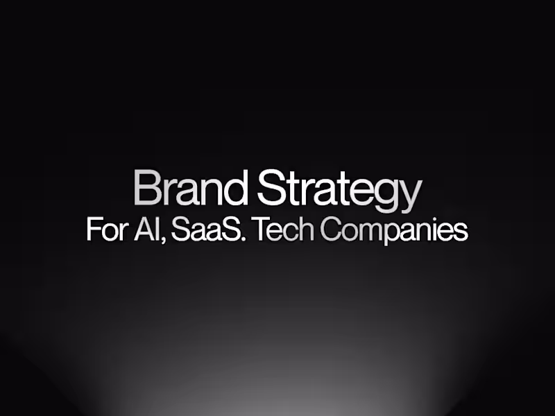 Cover image for Brand Strategy for SaaS, AI & Technology Companies