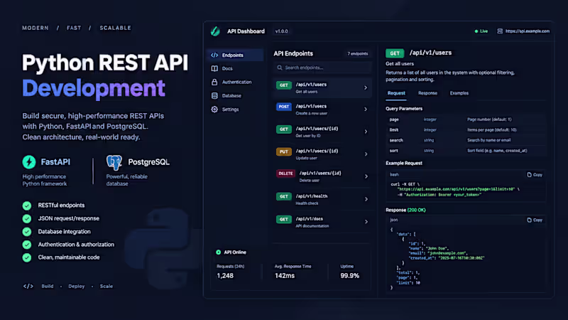 Cover image for Build a Python REST API Feature with Flask or FastAPI