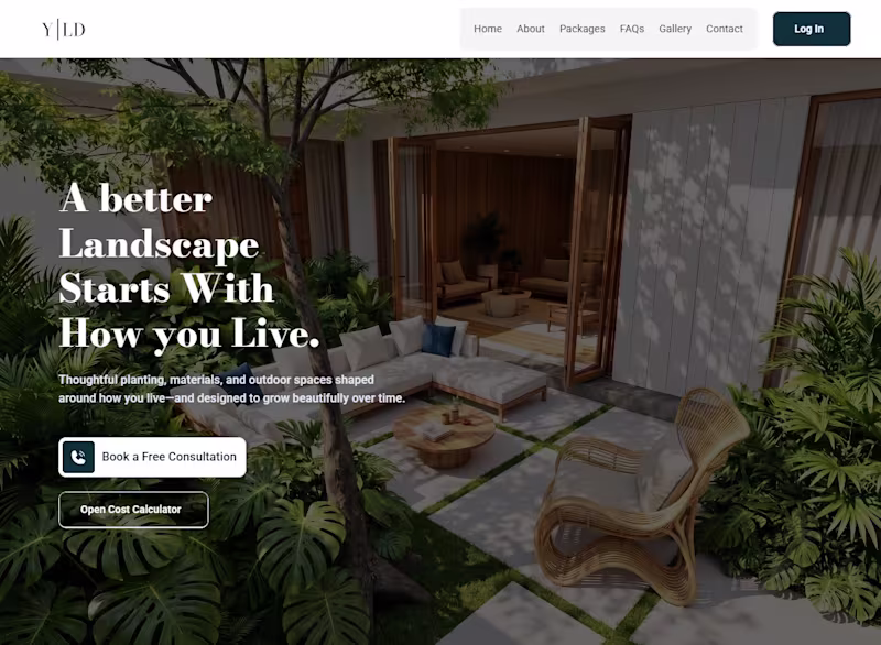 Cover image for Yardscape Modern Landscaping Website Template
