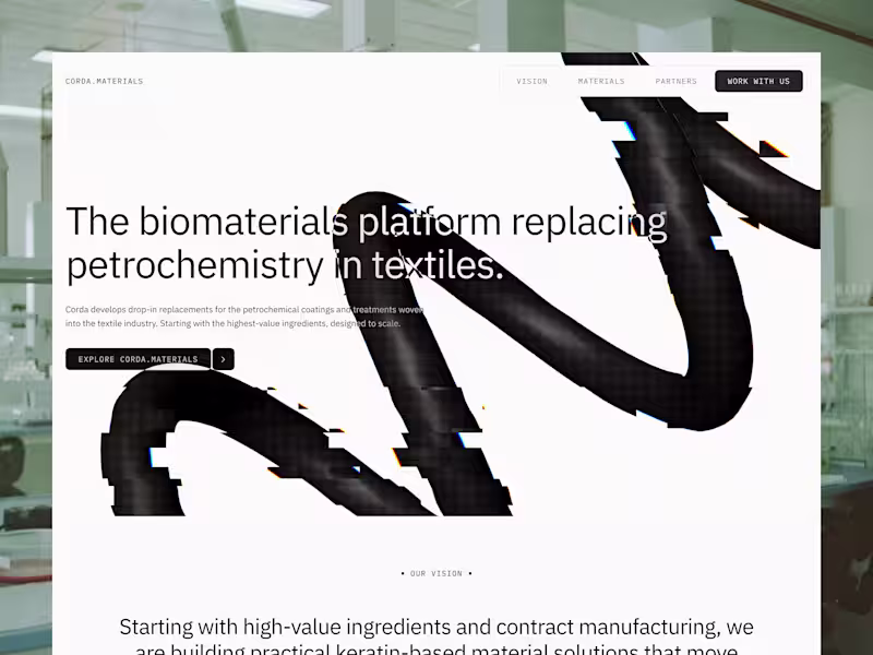Cover image for Biomaterials Startup Landing Page