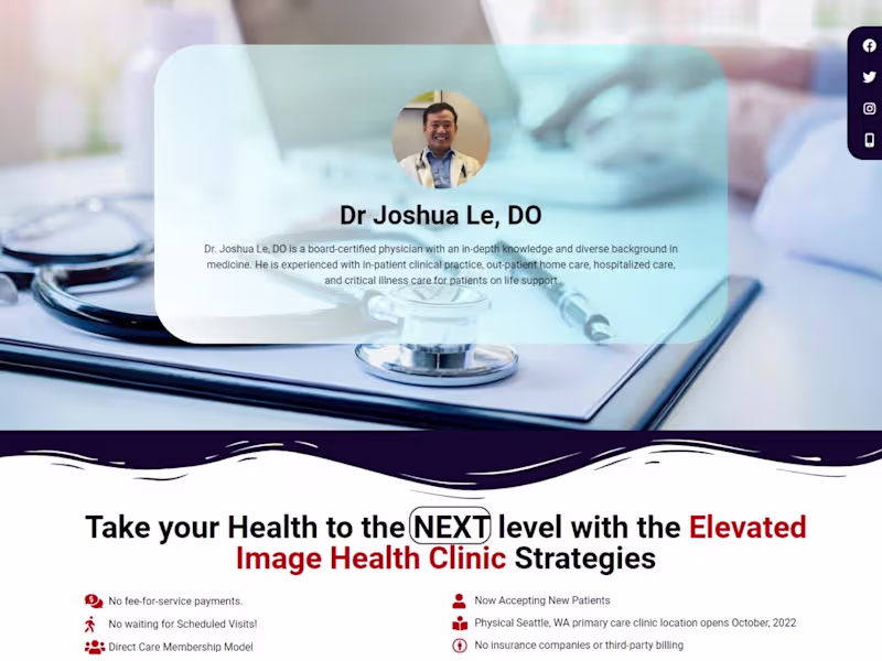 Cover image for Medical Services webSite (Wordpress+ Elementor)