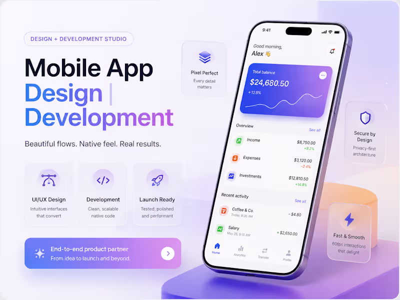 Cover image for APP DESIGN | APP DEVELOPMENT | IOS & ANDROID APP DEVELOPMENT 