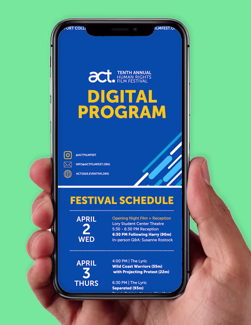 Cover image for Digital Program for Film Festival