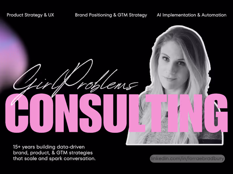 Cover image for Brand, Product, and GTM Strategy Consulting