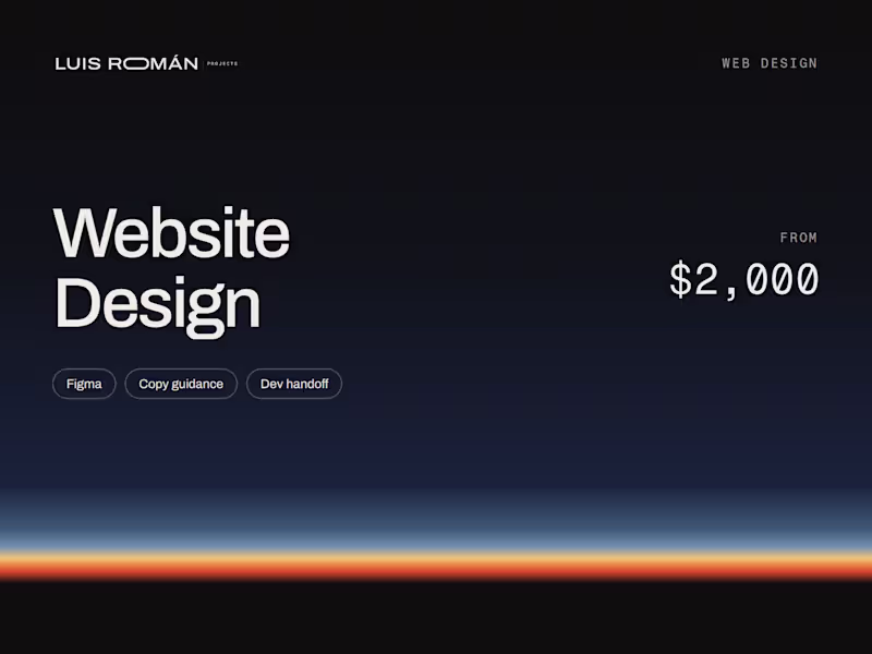 Cover image for Website Design