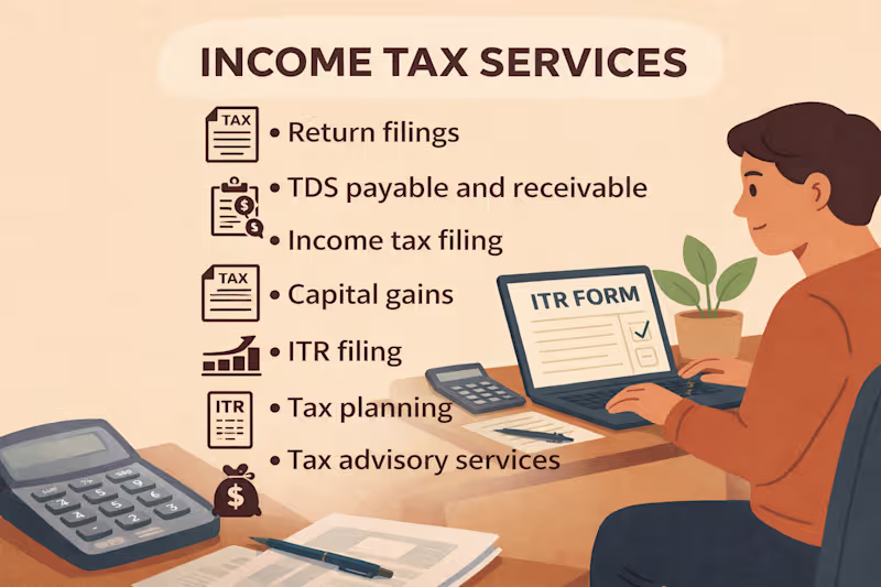 Cover image for Smart Tax Planning & ITR Filing for Individuals and Businesses.