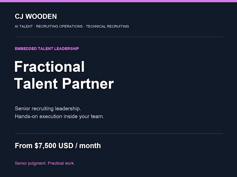 Cover image for Fractional Talent Partner