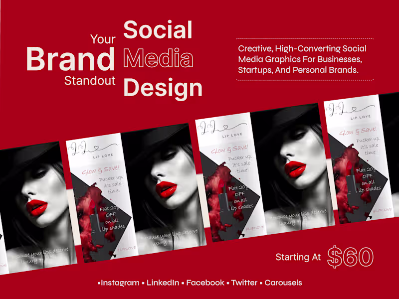 Cover image for Professional Social Media Design for Brands & Businesses