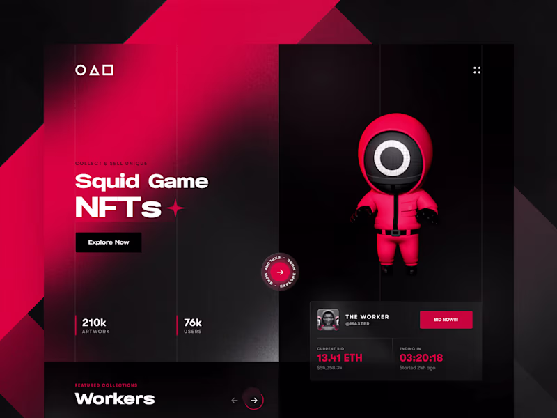 Cover image for Modern and interactive landing page UI/UX design that converts