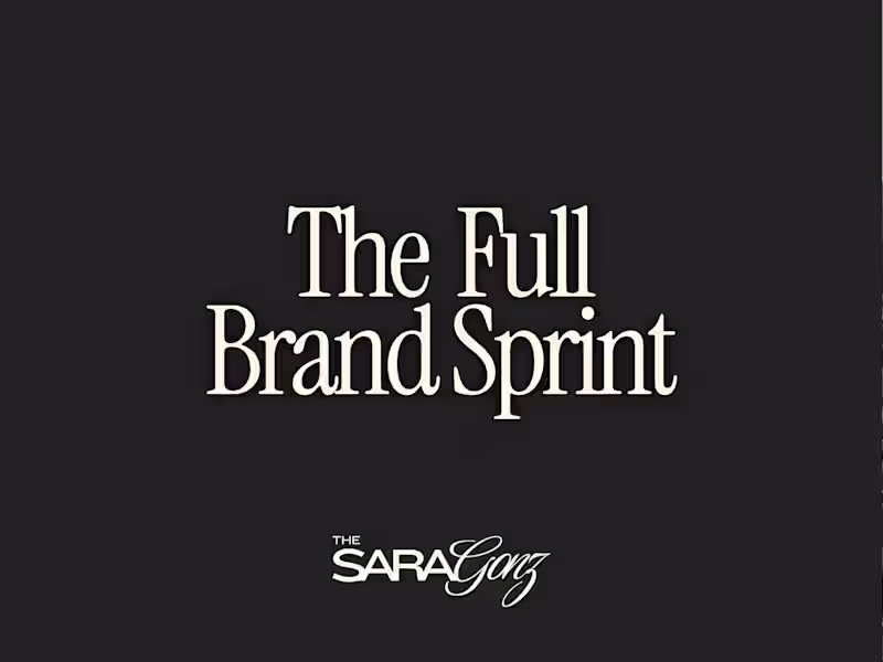 Cover image for The Full Brand Sprint