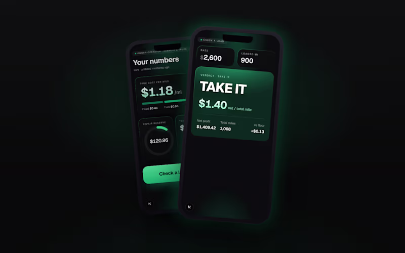 Cover image for TrueMile — Profit & Reserve App for Owner-Operators