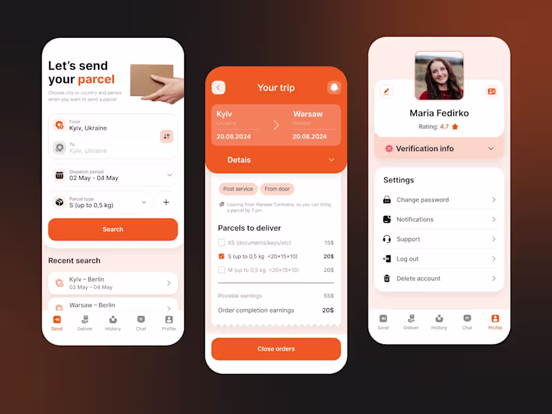 Cover image for Upost / Branding & App Design 📦🌍