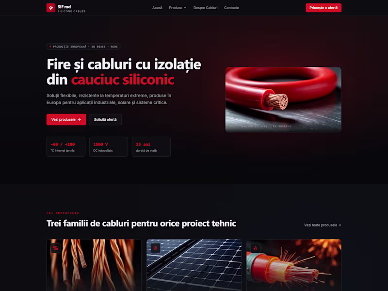 Cover image for SIF.md — Industrial Cable Manufacturing Website