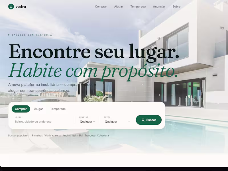 Cover image for Vedra is a modern web