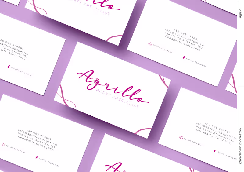 Cover image for Agrillo Party Specialist | Brand Identity restyling