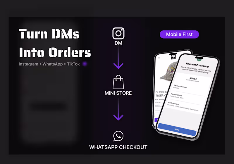 Cover image for WhatsApp Digital Menu & Order Flow