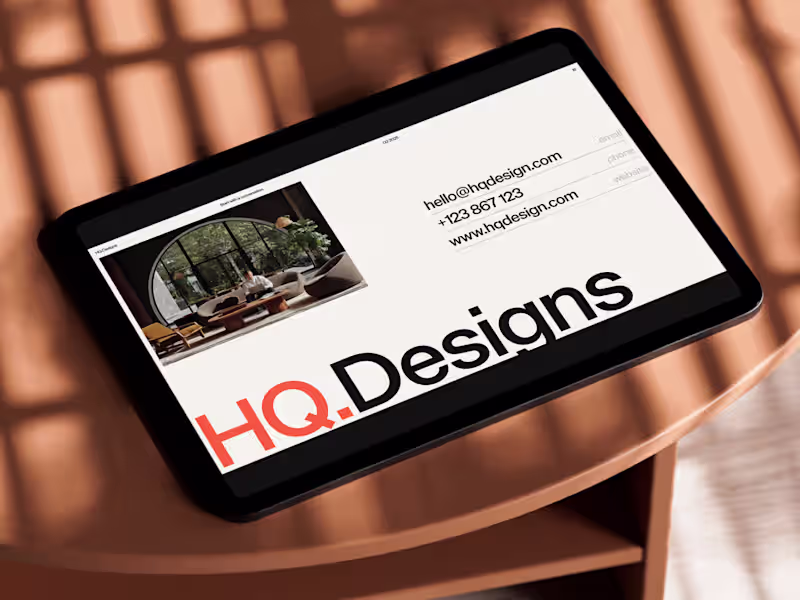 Cover image for HQ.Design — Brand Presentation Design