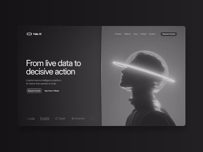 Cover image for Halo AI — Website Concept