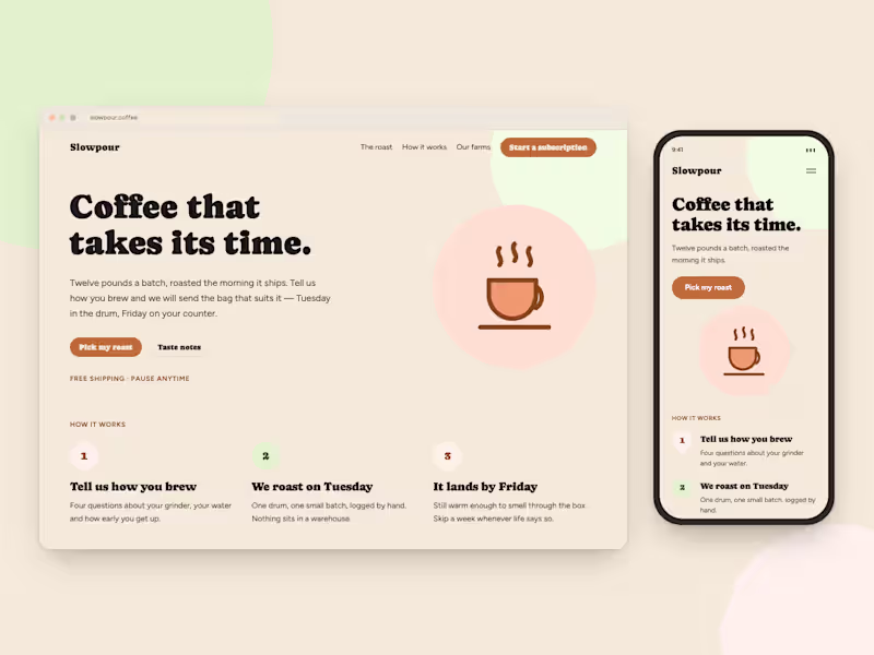 Cover image for This is slowpour coffee -