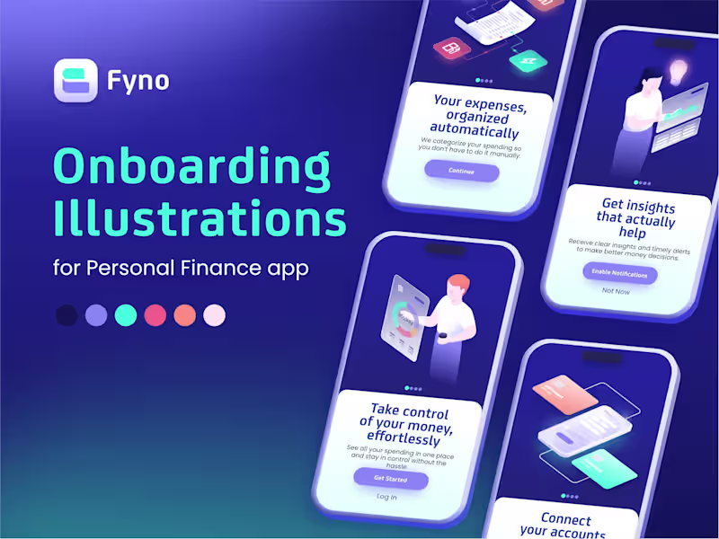 Cover image for Personal Finance App Onboarding Illustration
