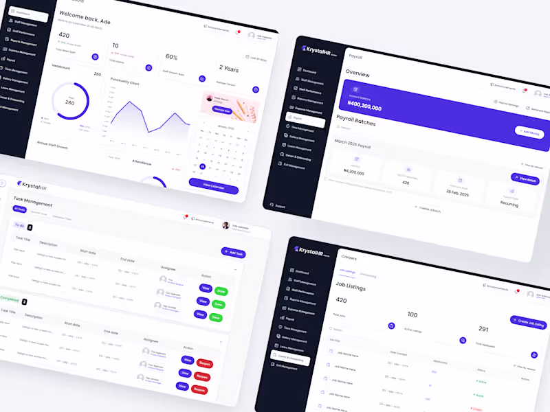 Cover image for KrystalHR Webapp