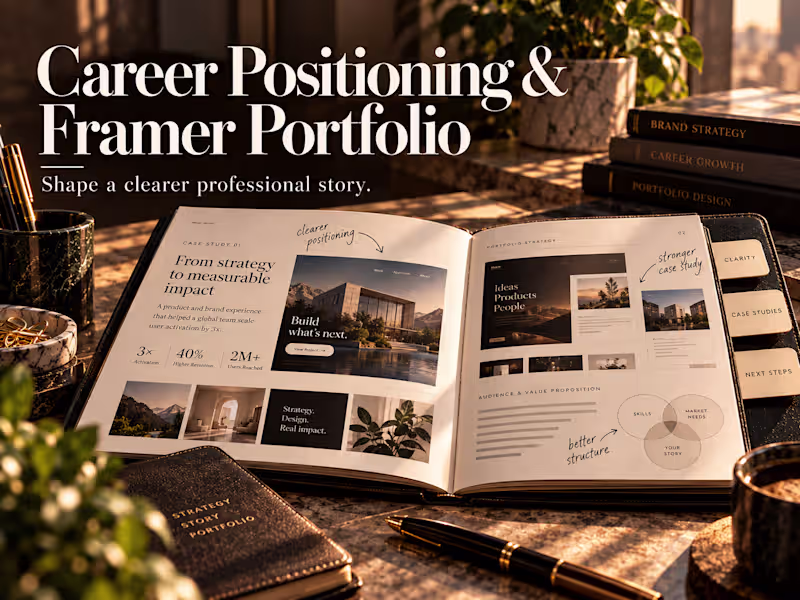 Cover image for Career Strategy & Custom Framer Portfolio