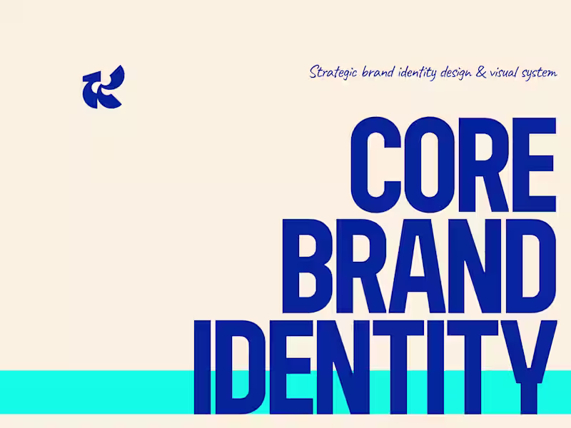 Cover image for Strategic brand identity design & visual system