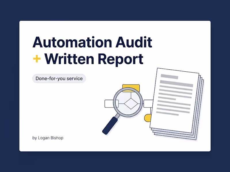 Cover image for Automation Audit for n8n, Zapier, or Make