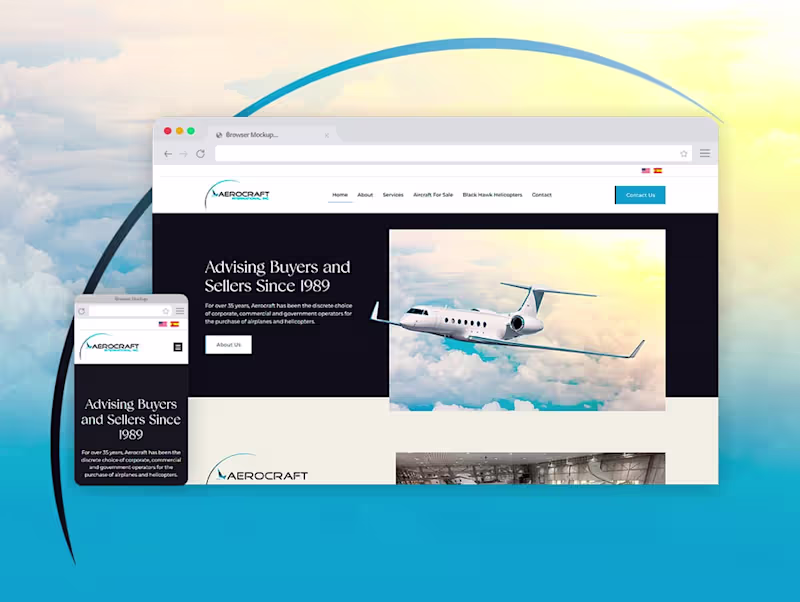 Cover image for Wordpress + Elementor Website - Aerocraft