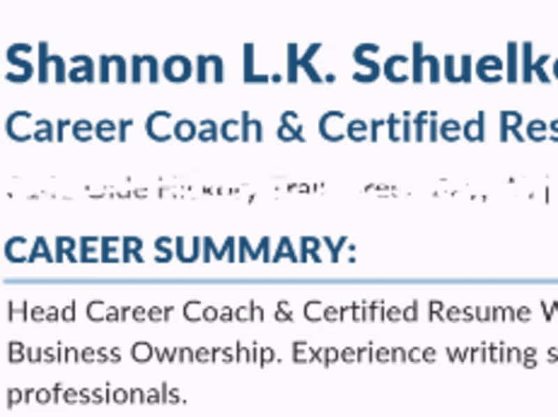 Cover image for I will create you a standout standardized resume