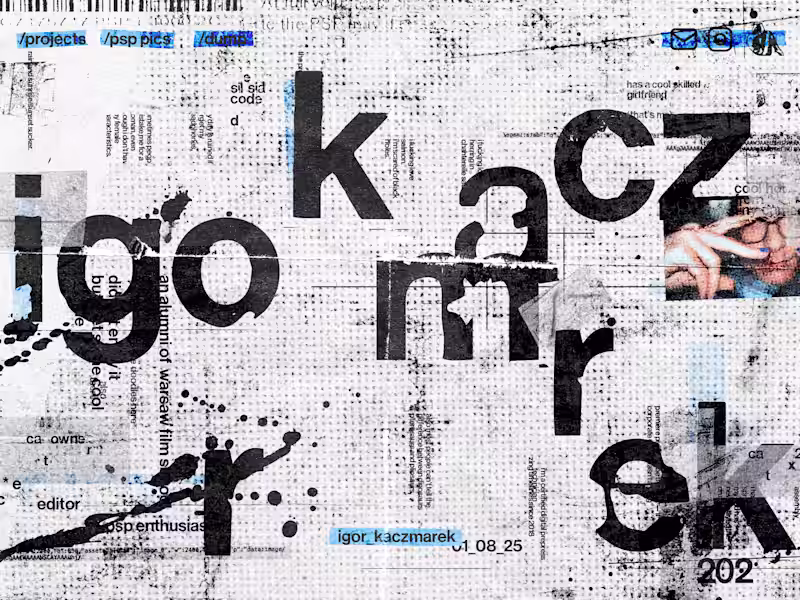 Cover image for Igor Kaczmarek Website Design