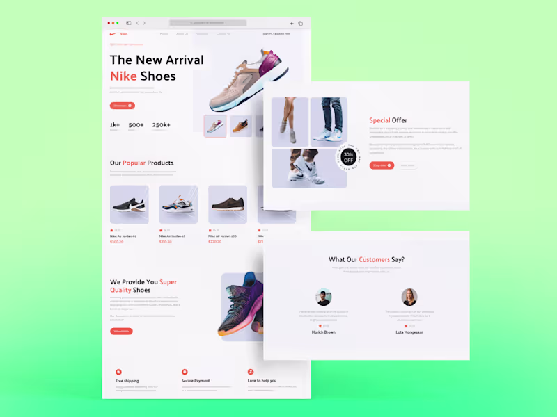 Cover image for Nike Landing Page