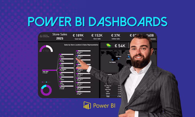 Cover image for Power BI Dashboards & Reporting