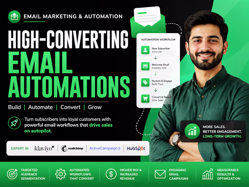 Cover image for I Will Build High-Converting Automated Email Sales Funnels
