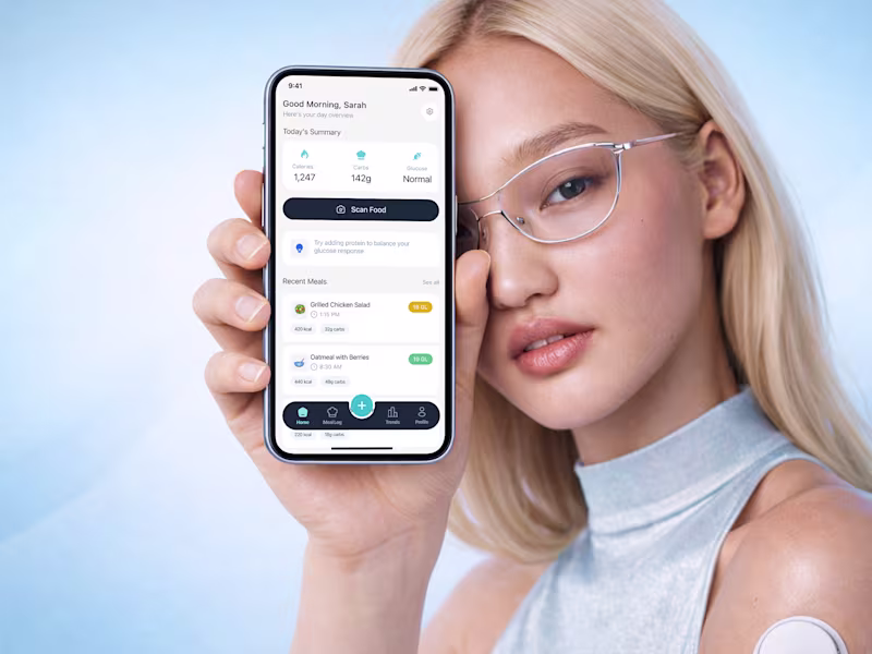 Cover image for GlucoseScan — AI-Powered Nutrition & Glucose Tracking