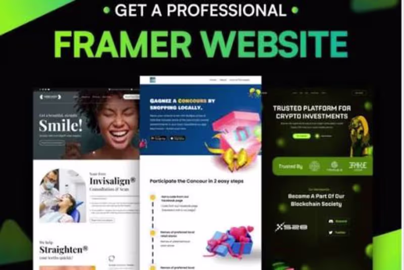 Cover image for Framer  Designing & development