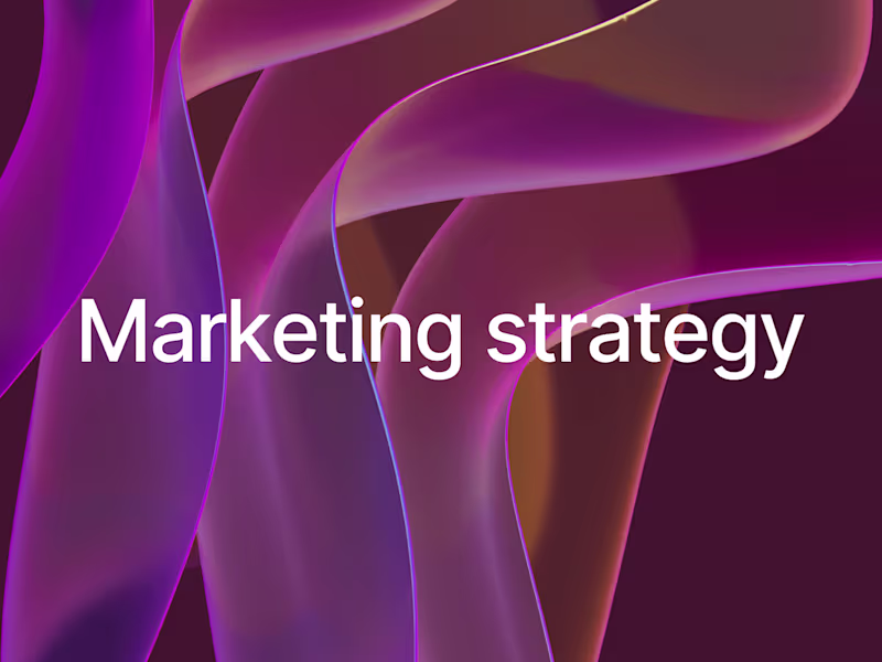 Cover image for Marketing strategy