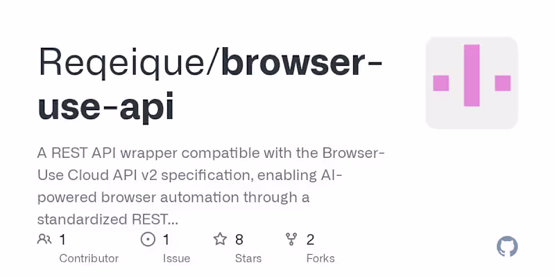 Cover image for Browser-Use API - Self-Hosted AI Browser Automation