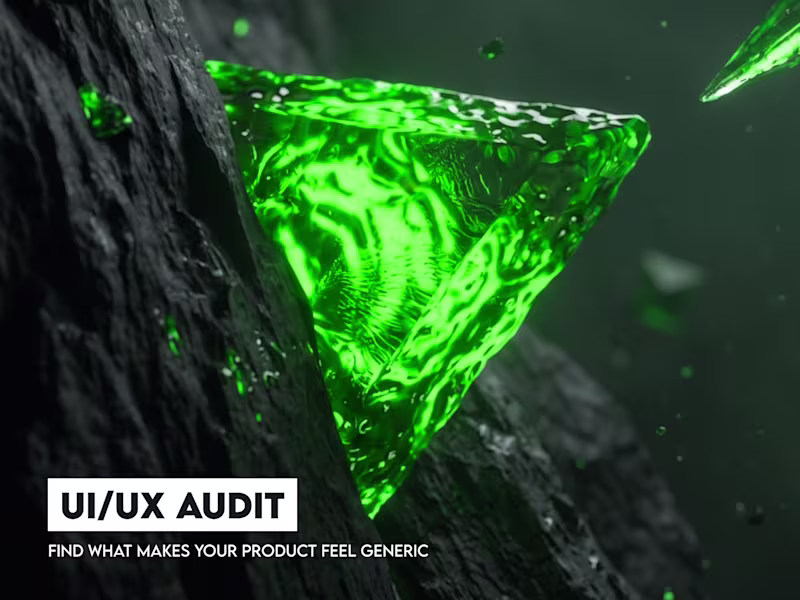 Cover image for UI/UX Audit: Find What Makes Your Product Feel Generic