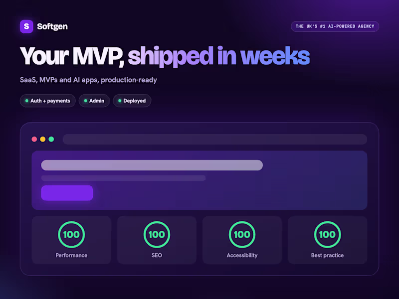 Cover image for Your MVP or SaaS app with logins, payments and admin, fast