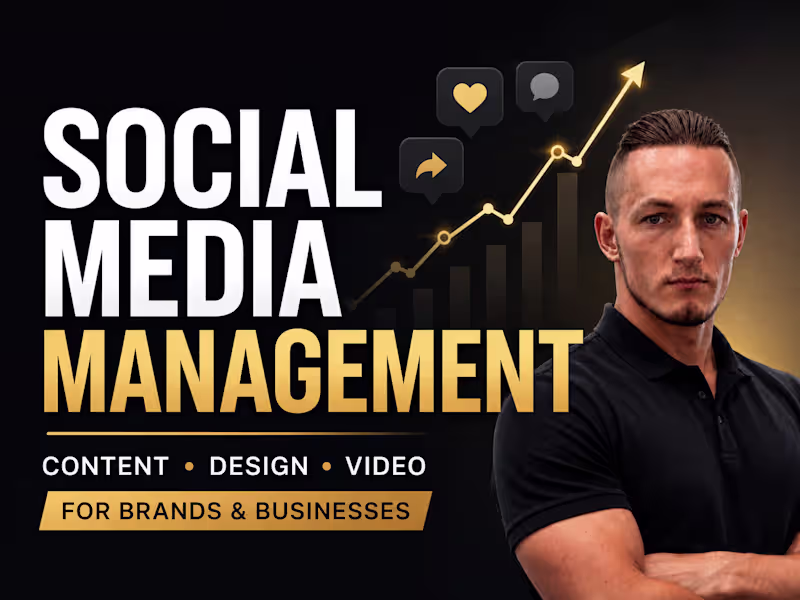 Cover image for Social Media Management + Content Creation for Brands