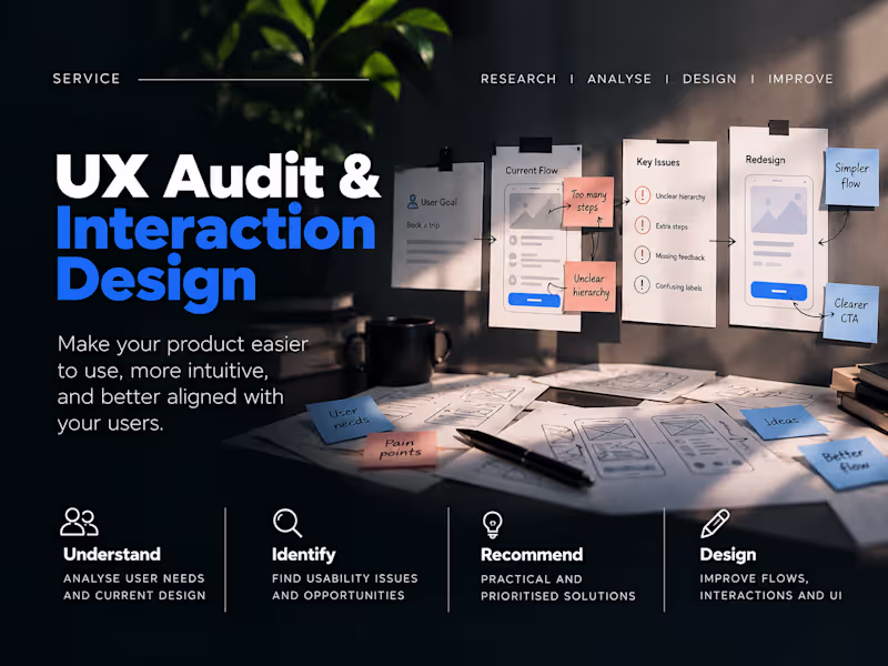 Cover image for UX Audit & Interaction Design