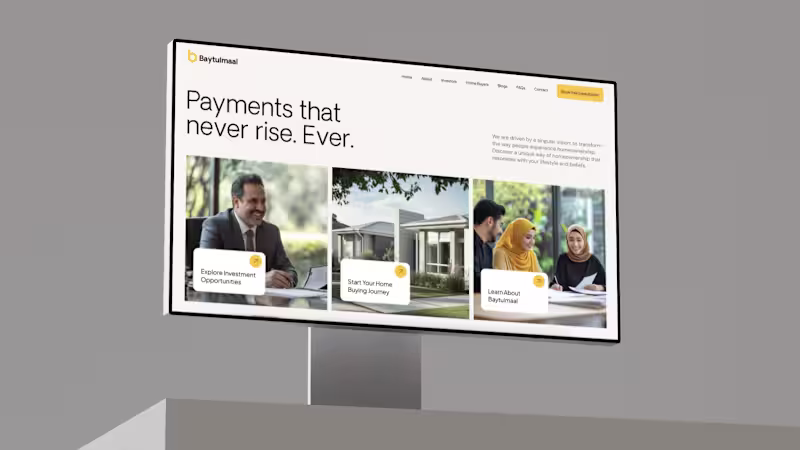 Cover image for Baytulmaal Website Design & Development